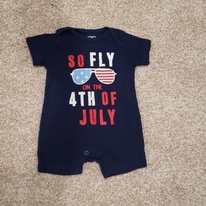 Boys 4th of July romper